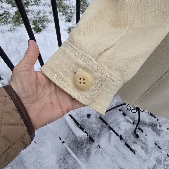J.Crew jacket, size 12, EUC, cream/ off-white - Picture 10 of 10